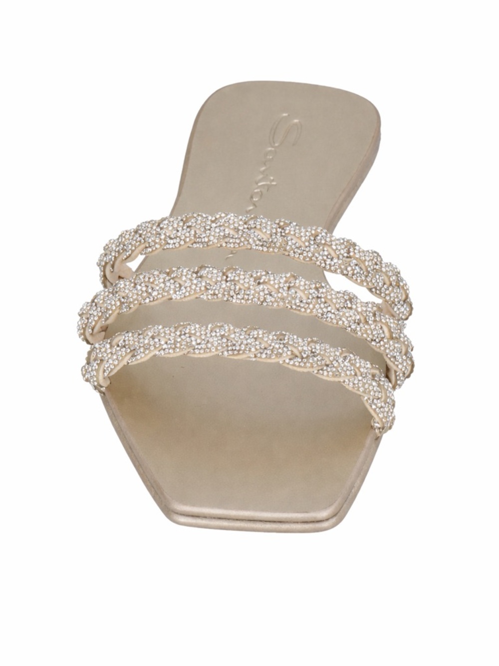 Santoni Swarovski Crystal Sandals 37.5